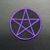 Junkyard Witch Pentagram Patch - Purple