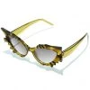 Girly Accessories Geometric Crystal Cat-Eye Sunglasses In Green NEW ARRIVALS