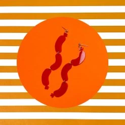 ACCESSORIES Sausage Party Drop Earrings By Frank Goodness