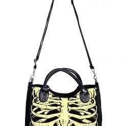 Glow-In-The-Dark Skeleton Shoulder Bag By Banned Apparel NEW ARRIVALS
