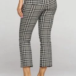 Chocolate USA High Waist Plaid Bootcut Pants