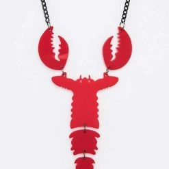 LA Jewelry Plaza Lobster Acrylic Necklace