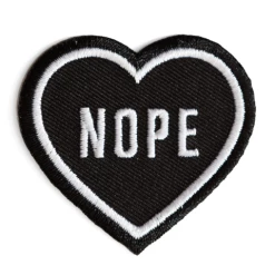 These Are Things EVERYTHING ELSE NOPE Heart Patch In Black