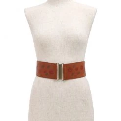 Icco Accessories Floral Waist Belt - Brown