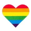 These Are Things Rainbow Stripe Heart Patch