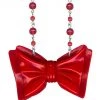 Red Bow Retrolite Necklace By Classic Hardware