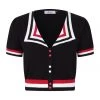 Retro Collared Cardigan By Banned Apparel