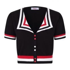Retro Collared Cardigan By Banned Apparel
