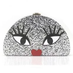 Ole Glitter Face Clutch