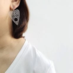 Ole Clear Acrylic Planchette Dangle Earrings ACCESSORIES