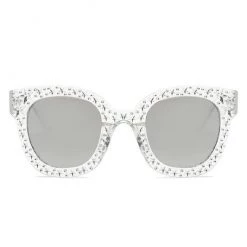 Cramilo Eyewear Silver Star Embellished Sunglasses