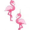 Andrea Bijoux ACCESSORIES Pink Flamingo Dangle Earrings