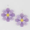 Anzell Acrylic Flower Dangle Earrings - Lavender