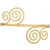 Girly Accessories Spiral Design Metal Armband - Gold 1 Girly Accessories Spiral Design Metal Armband - Gold
