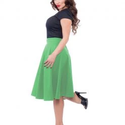 High-Waist Thrills Skirt In Green By Steady Clothing NEW ARRIVALS