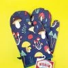 Streamline EVERYTHING ELSE Mushroom Oven Mitt Set - Blue