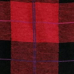 MeMoi XL & LARGER Plaid Sweater Tights - Black & Red