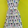 Cats Print Dress By Retrolicious APPAREL