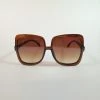 LA Jewelry Plaza Large Square Sunglasses In Brown