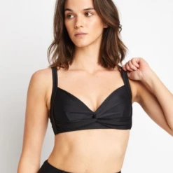 Marina West Retro Swim Top In Black