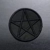 Junkyard Witch Pentagram Patch - Black