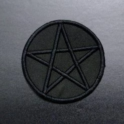 Junkyard Witch Pentagram Patch - Black