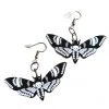 Ole Death’s Head Moth Dangle Earrings 2 Ole Death’s Head Moth Dangle Earrings