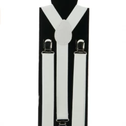 Red Apple Accessories Suspenders - White