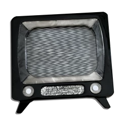 Retro TV "Locket" Brooch By Lipstick & Chrome ACCESSORIES