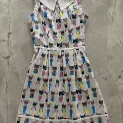 Cats Print Dress By Retrolicious APPAREL