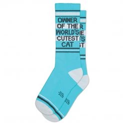 Gumball Poodle "Owner Of The World's Cutest Cat" Unisex Crew Socks ACCESSORIES