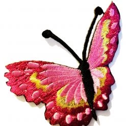 World Of Patches Fluttering Butterfly Patch In Pink