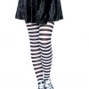 Leg Avenue Striped Tights In Black & White HOSIERY