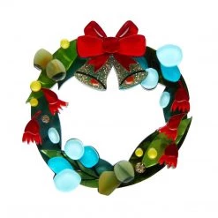 Erstwilder ACCESSORIES An Australian Christmas Collection Wreath Down Under Brooch