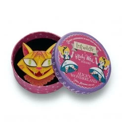 Erstwilder Alice's Wonderland Collection The Cheshire Cat Brooch ACCESSORIES
