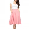 Steady Clothing High-Waisted Thrills Skirt With Pockets In Blush APPAREL 1 Steady Clothing High-Waisted Thrills Skirt With Pockets In Blush APPAREL