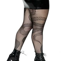 Leg Avenue Plus Size Snake Net Tights