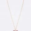 LA Jewelry Plaza Red Heart Pendant Necklace