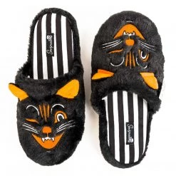 Sourpuss Clothing Jinx The Cat Slippers By Sourpuss SHOES
