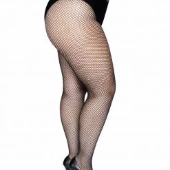 Leg Avenue XL & LARGER Plus Size Fishnet Pantyhose In Black