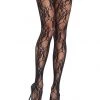 Leg Avenue Floral Lace Pantyhose