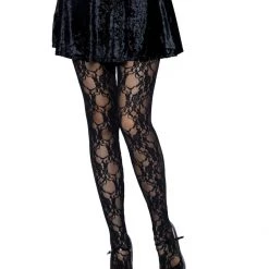 Leg Avenue Floral Lace Pantyhose