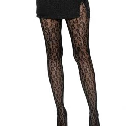 Naked City Clothing Leopard Net Tights HOSIERY