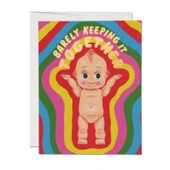 Red Cap Cards Kewpie Doll Greeting Card