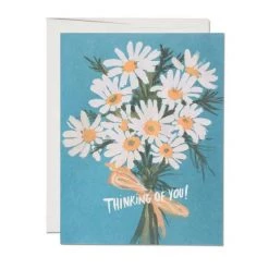 Red Cap Cards Vintage Daisy Greeting Card FLOWERS