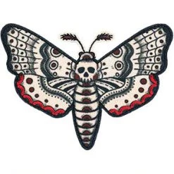 C & D Visionary Death's Head Moth Patch