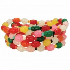 ZAD Jelly Bean Glass Bead Bracelet Set ACCESSORIES