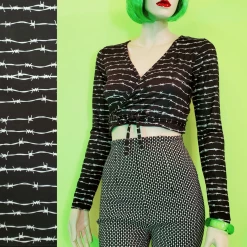 Too Fast Clothing Barbed Wire Kisses Wrap Top APPAREL