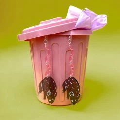 Rat Tail Dangle Earrings By Frank Goodness