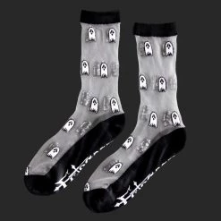 Ectogasm Sheer Ghost Unisex Crew Socks NEW ARRIVALS